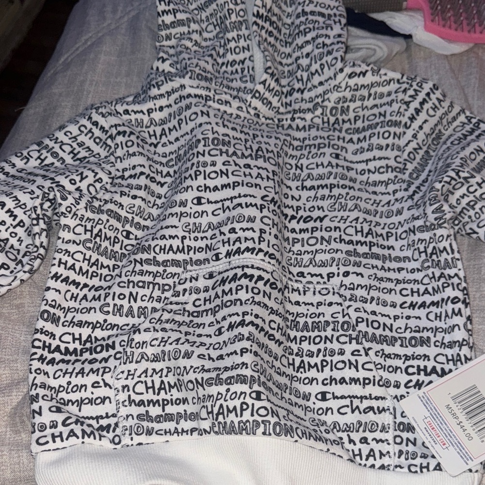Champion Monochrome Logo Hoodie